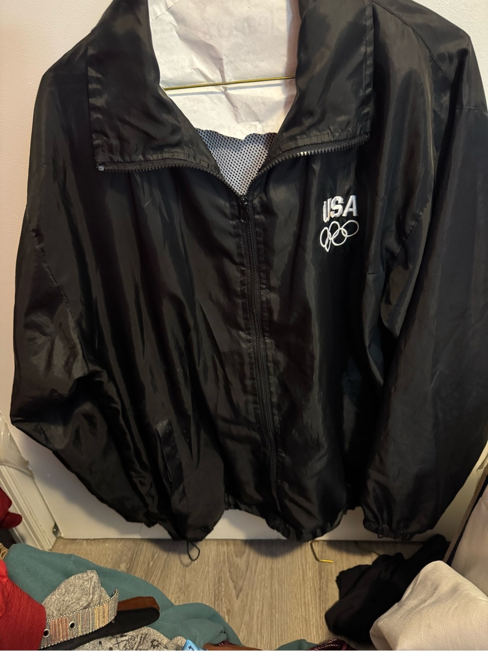 USA Olympic Black Lightweight Jacket